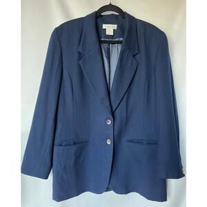 Pendleton Navy Blue Wool Blazer Jacket Size 10